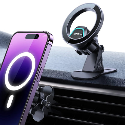 2 in 1 Magnetic Phone Holder for Car, Air Vent & Dashboard Car Phone Holder for Iphone, Compatible for Magsafe Car Mount, Fit for Iphone 16 15 14 13 12 Pro Max