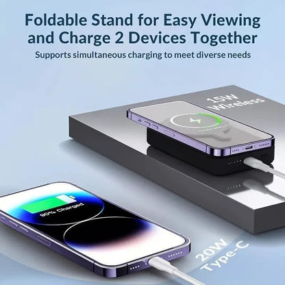 Magsafe Mini Power Bank 5000Mah Wireless Magnetic Power Bank Portable Charger US