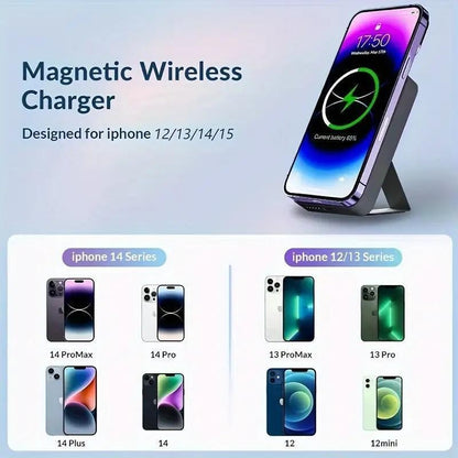 Magsafe Mini Power Bank 5000Mah Wireless Magnetic Power Bank Portable Charger US